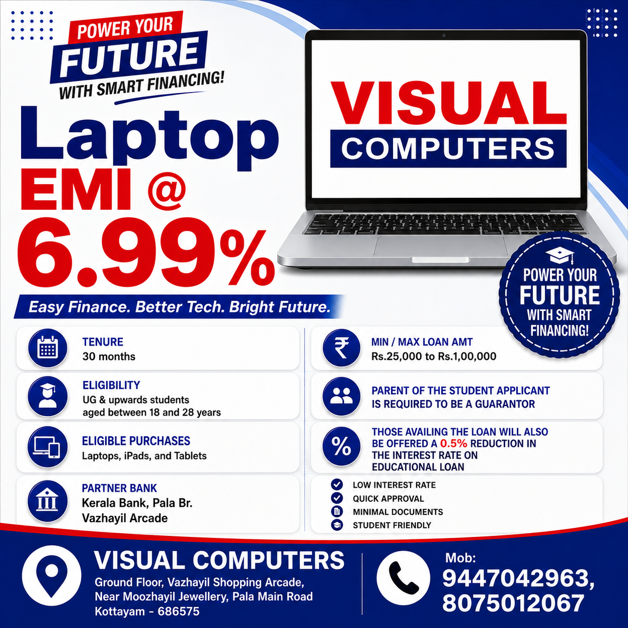 Laptop EMI offer poster