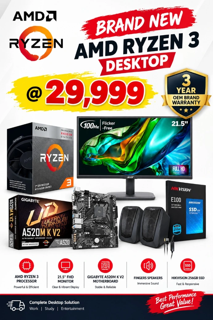 AMD Ryzen 3 Custom build PC